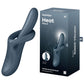 Satisfyer Heat Flex 4 - Grey - Grey USB Rechargeable Heating Vibrator