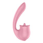 Satisfyer Tongue Genius - Pink USB Rechargeable Vibrator with Flicking Clit Stimulator