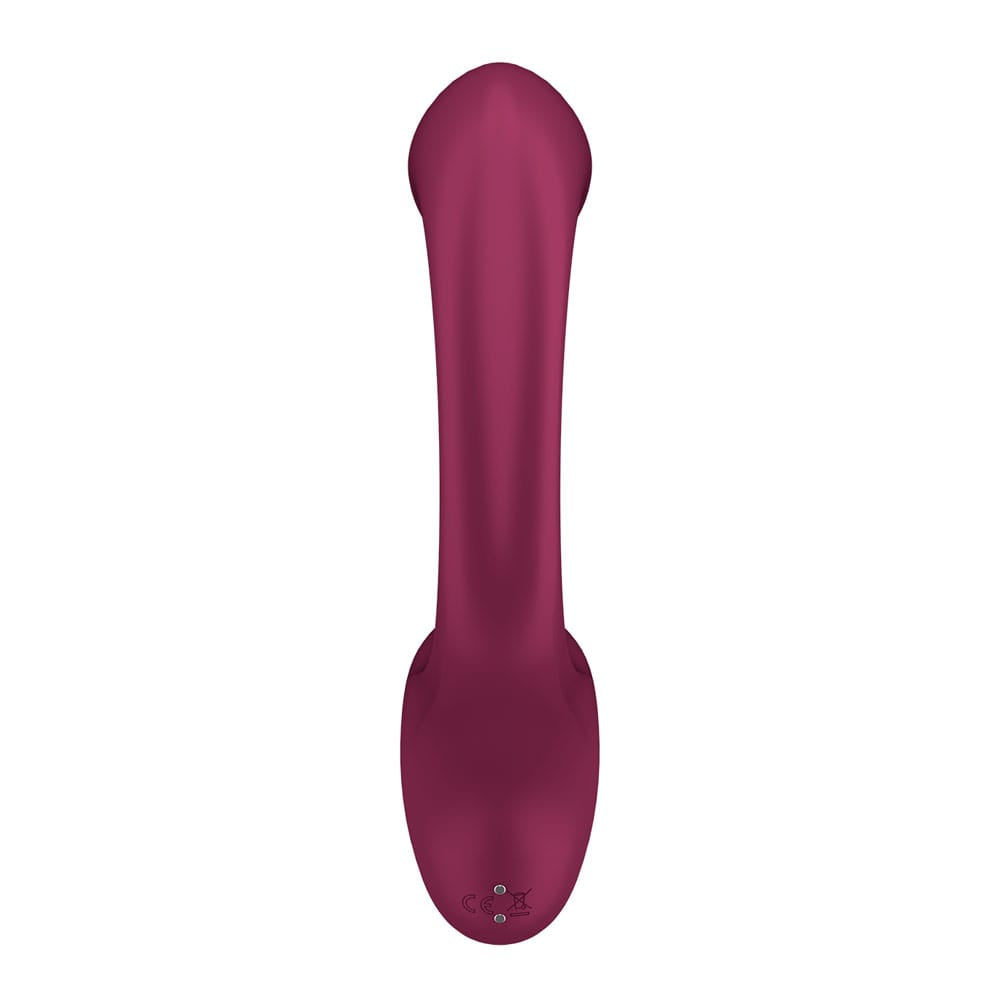 Satisfyer G For Goddess 2 - Wine Red - Wine Red 18.8 cm USB Rechargeable Vibrator with Clit Stim