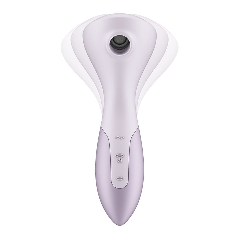 Satisfyer Wand-erful - Violet 15.8 cm USB Rechargeable Air Pulse Massage Wand