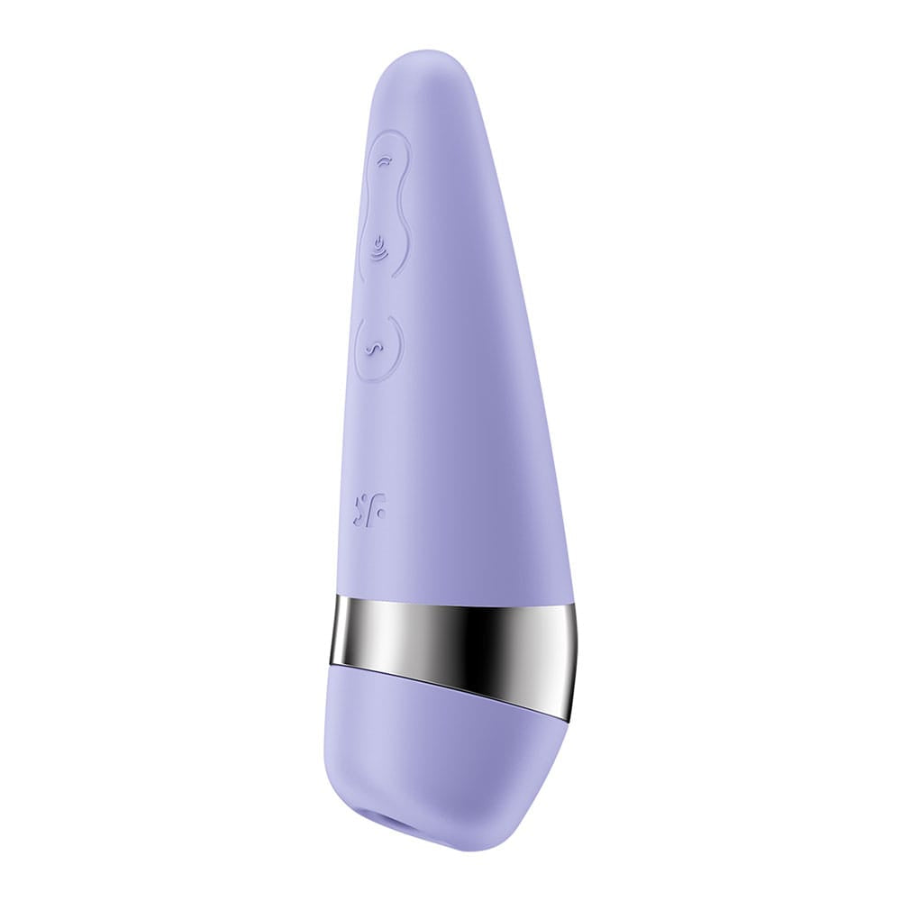 Satisfyer Pro 3+ Purple - Purple USB-Rechargeable Air Pulse Clitoral Stimulator with Vibration