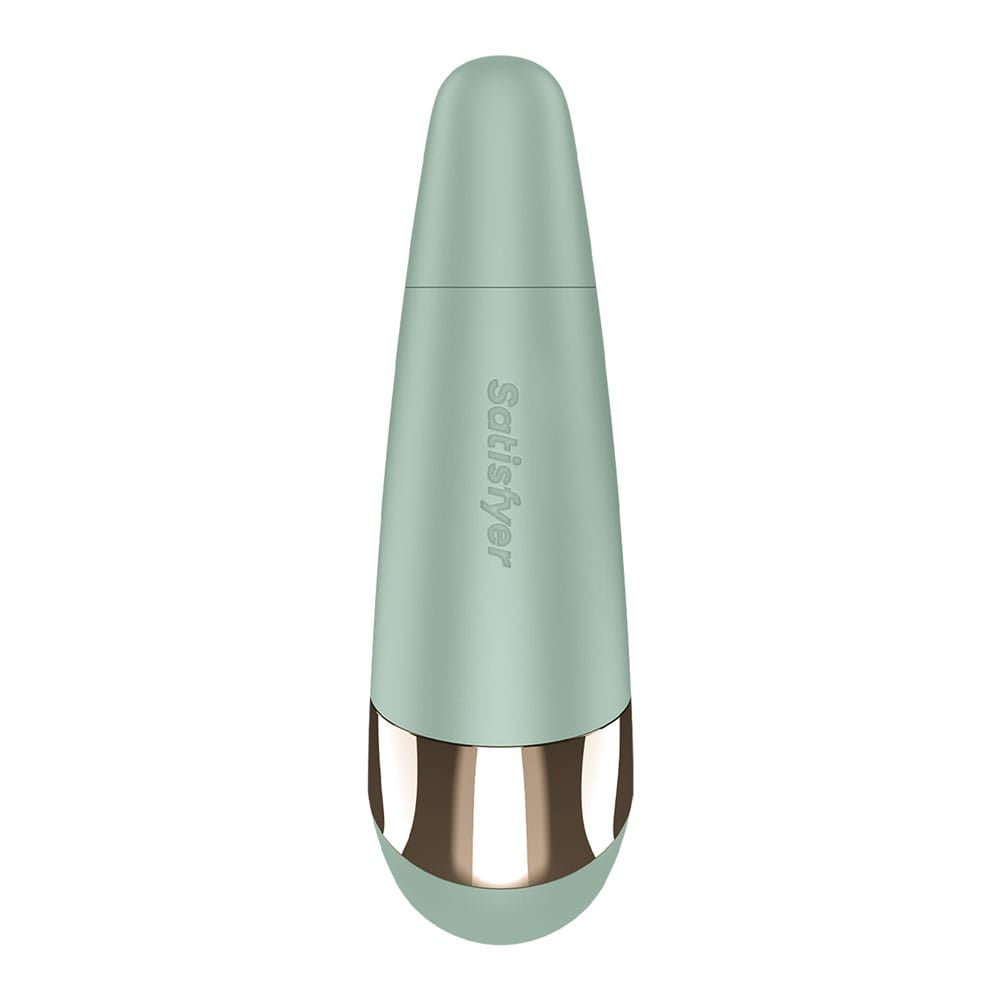 Satisfyer Pro 3+ Battery Series - Mint - Mint Green Air Pulse Clitoral Stimulator with Vibration