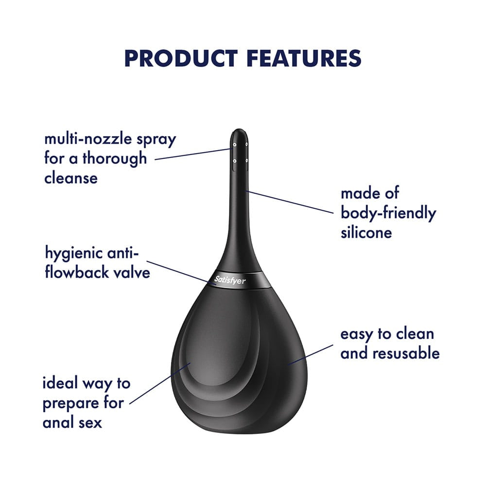 Satisfyer Clean & Play - Black Unisex Douche