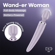 Satisfyer Wand-er Women - Battery Series - Violet 34 cm Massager Wand