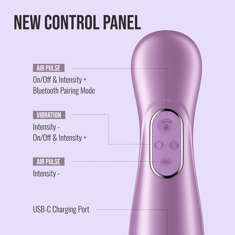 Satisfyer Pro 2 Generation 4 - Amethyst - Amethyst Touch-Free USB-C Rechargeable Clitoral Stimulator with App Control