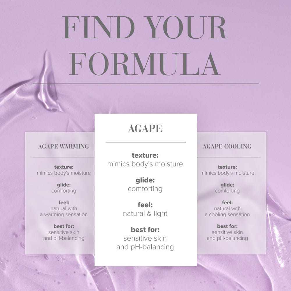 JO Agape Original Lube - 60 mL - Water Based Lubricant for Sensitive Skin - 60 ml Bottle