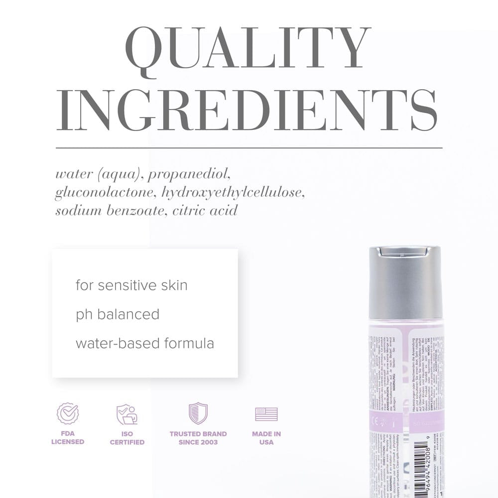 JO Agape Original Lube - 60 mL - Water Based Lubricant for Sensitive Skin - 60 ml Bottle