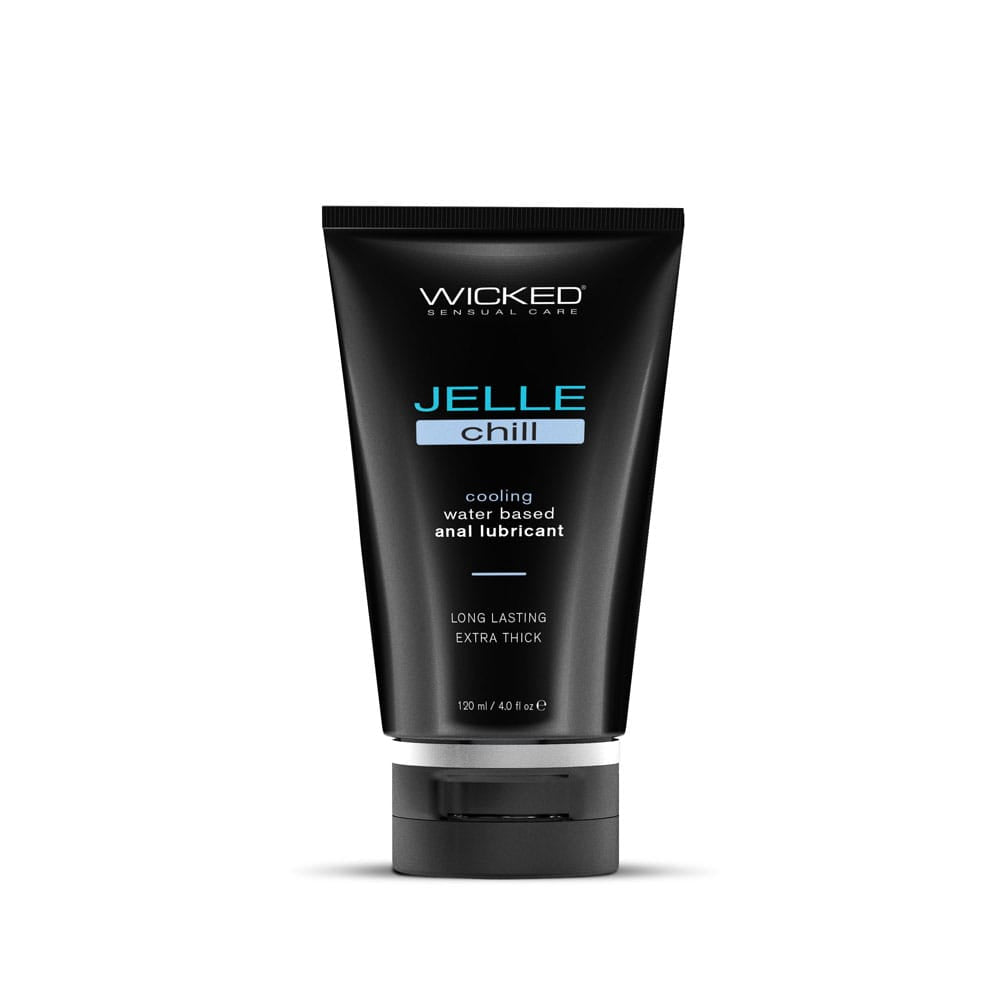 Wicked Jelle Chill - Cooling Water Based Anal Lubricant - 120 ml (4 oz) Bottle