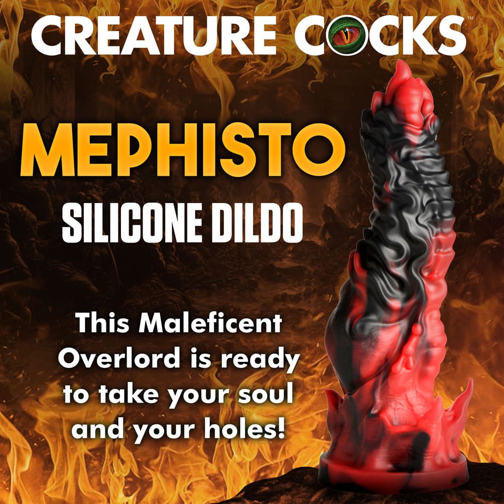 Creature Cocks Mephisto - Red/Black 18.5 cm Fantasy Dildo
