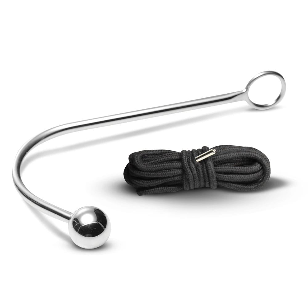 Master Series Roped - Metal Anal Hook with Rope