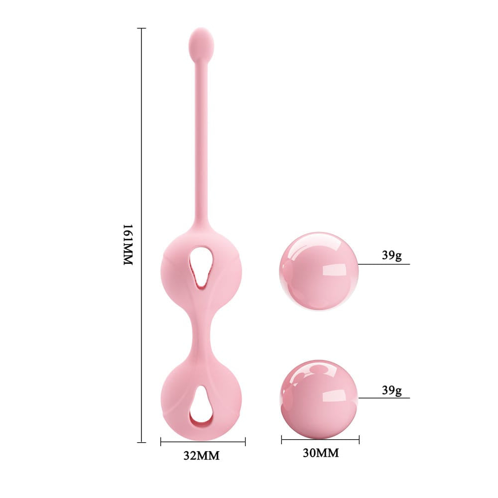 Party Up REBECCA Kegel Balls - Pink - Pink Kegel Balls
