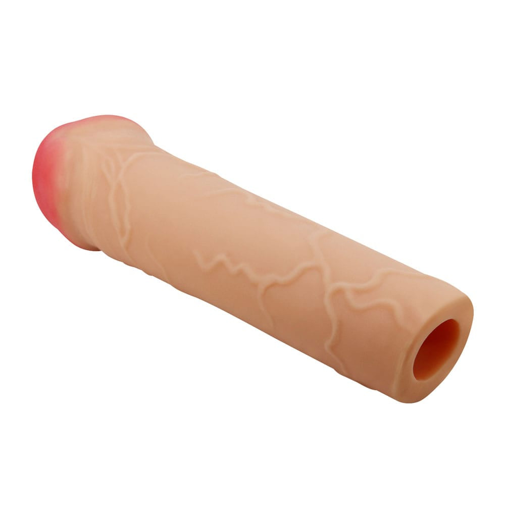 Party Up OSCAR 1 Inch Extender Sleeve - Flesh 1 Inch Penis Extender Sleeve