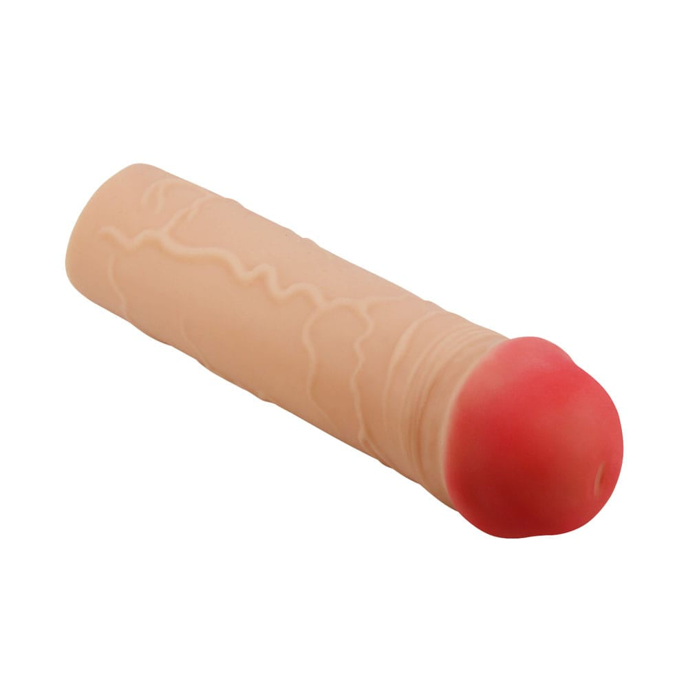 Party Up OSCAR 1 Inch Extender Sleeve - Flesh 1 Inch Penis Extender Sleeve