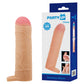 Party Up OWEN 1 Inch Extender Sleeve - Flesh 1 Inch Penis Extender Sleeve with Ball Strap