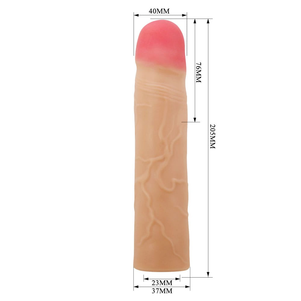 Party Up PHILIP 3 Inch Extender Sleeve - Flesh 3 Inch Penis Extender Sleeve
