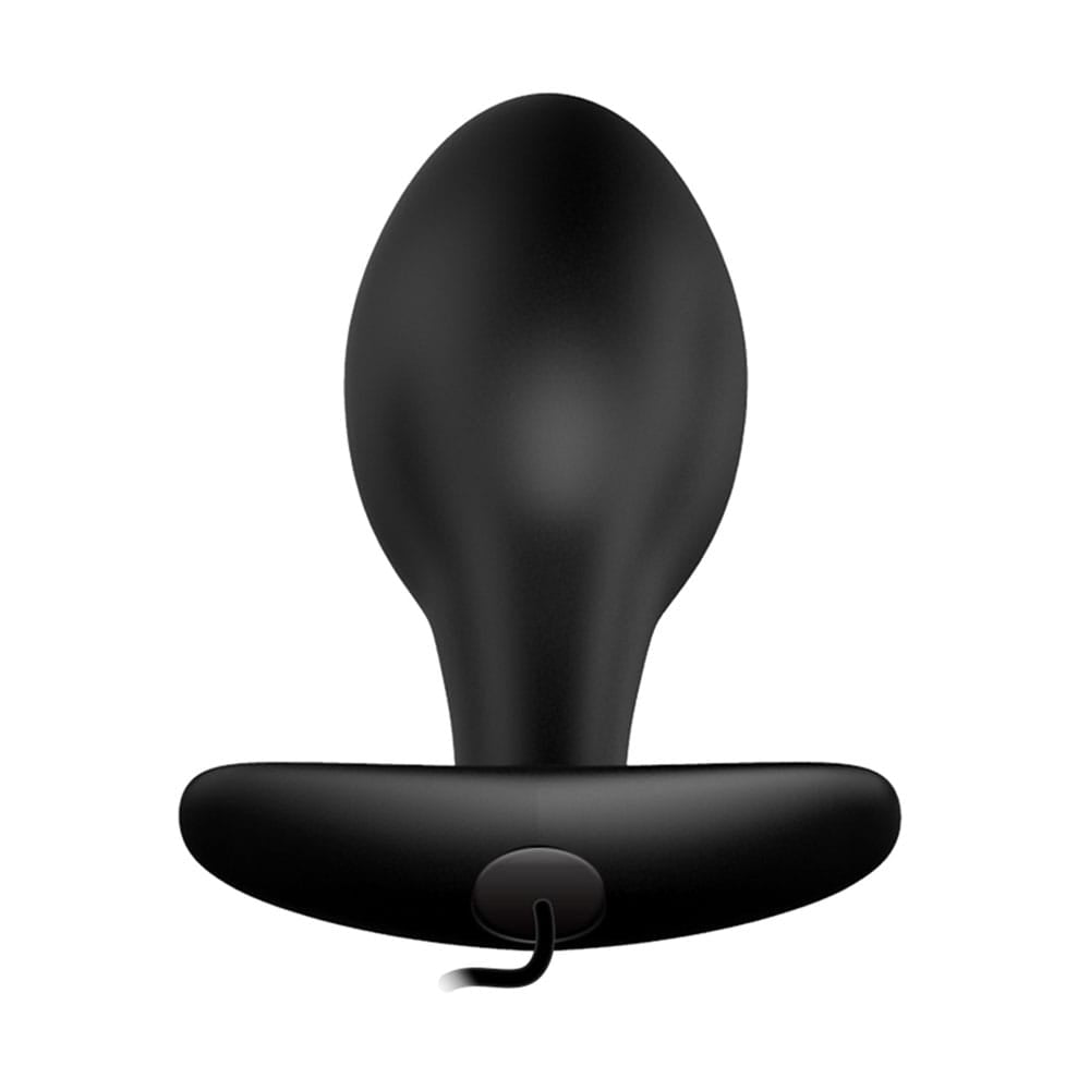 Party Up JASON Vibrating Anal Plug - Black 8.5 cm Vibrating Butt Plug with Remote