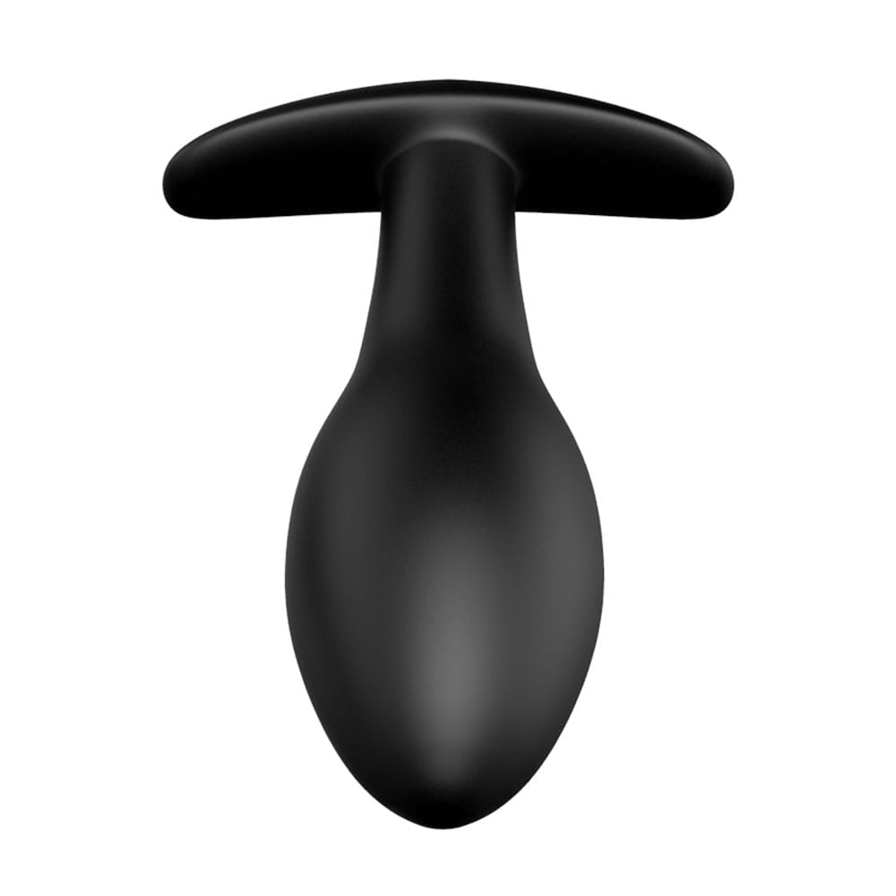 Party Up JASON Vibrating Anal Plug - Black 8.5 cm Vibrating Butt Plug with Remote
