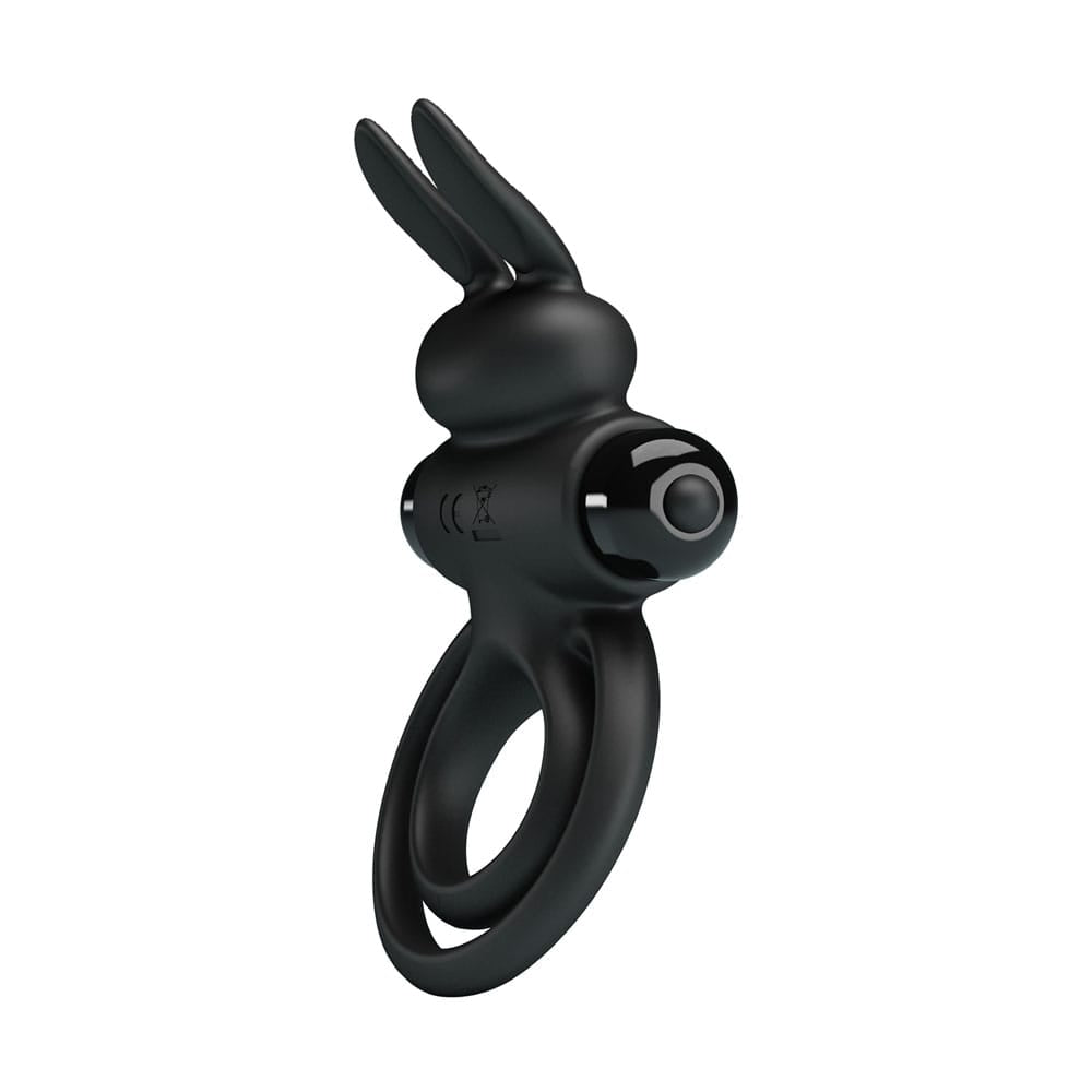 Party Up LAWRENCE Vibrating Cock Ring - Black Vibrating Cock & Balls Ring