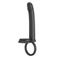 Party Up MARTIN Double Penetrator - Black Cock & Ball Rings with Double Penetrator