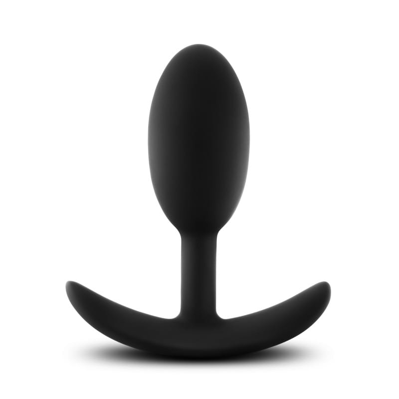 Anal Adventures Platinum Vibra Slim Plug - Black 10.1 cm Butt Plug with Internal Ball