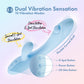 Play With Me - Moondust Magic - Blue 20.3 cm USB Rechargeable Rabbit Vibrator