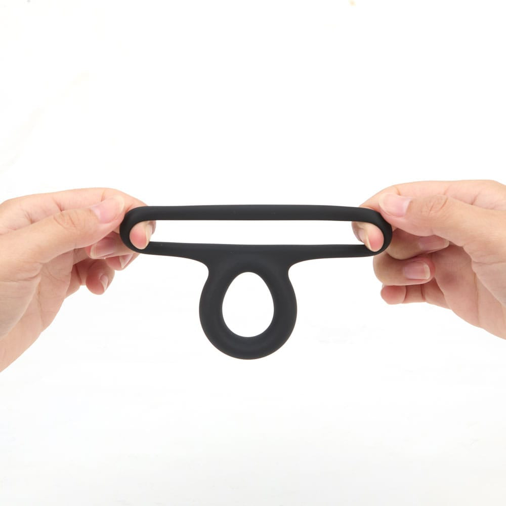 Maia GAVIN - Black Cock & Balls Ring