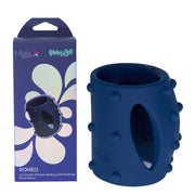 Maia ROMEO - Blue - Blue USB Rechargeable Vibrating Girth Enhancer Sleeve