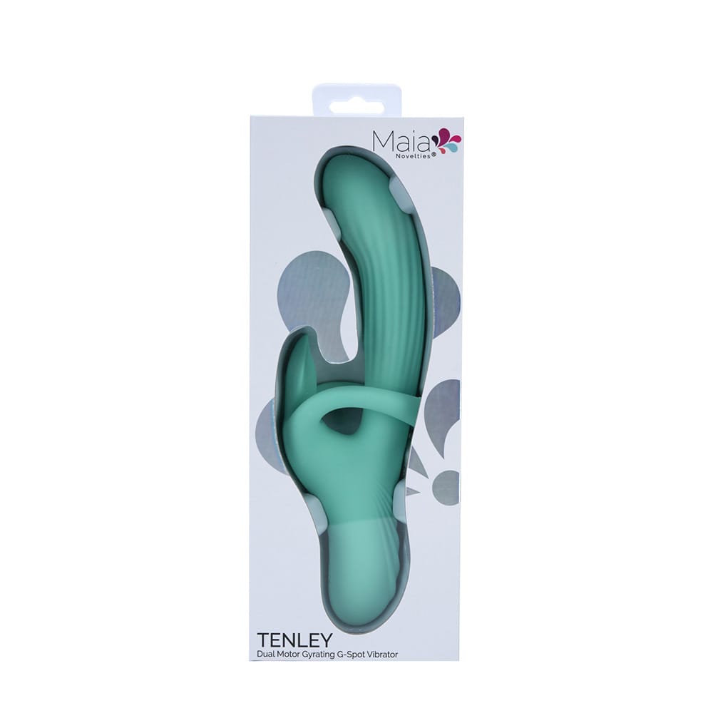 Maia TENLEY - Mint Green 24.1 cm USB Rechargeable Gyrating Rabbit Vibrator