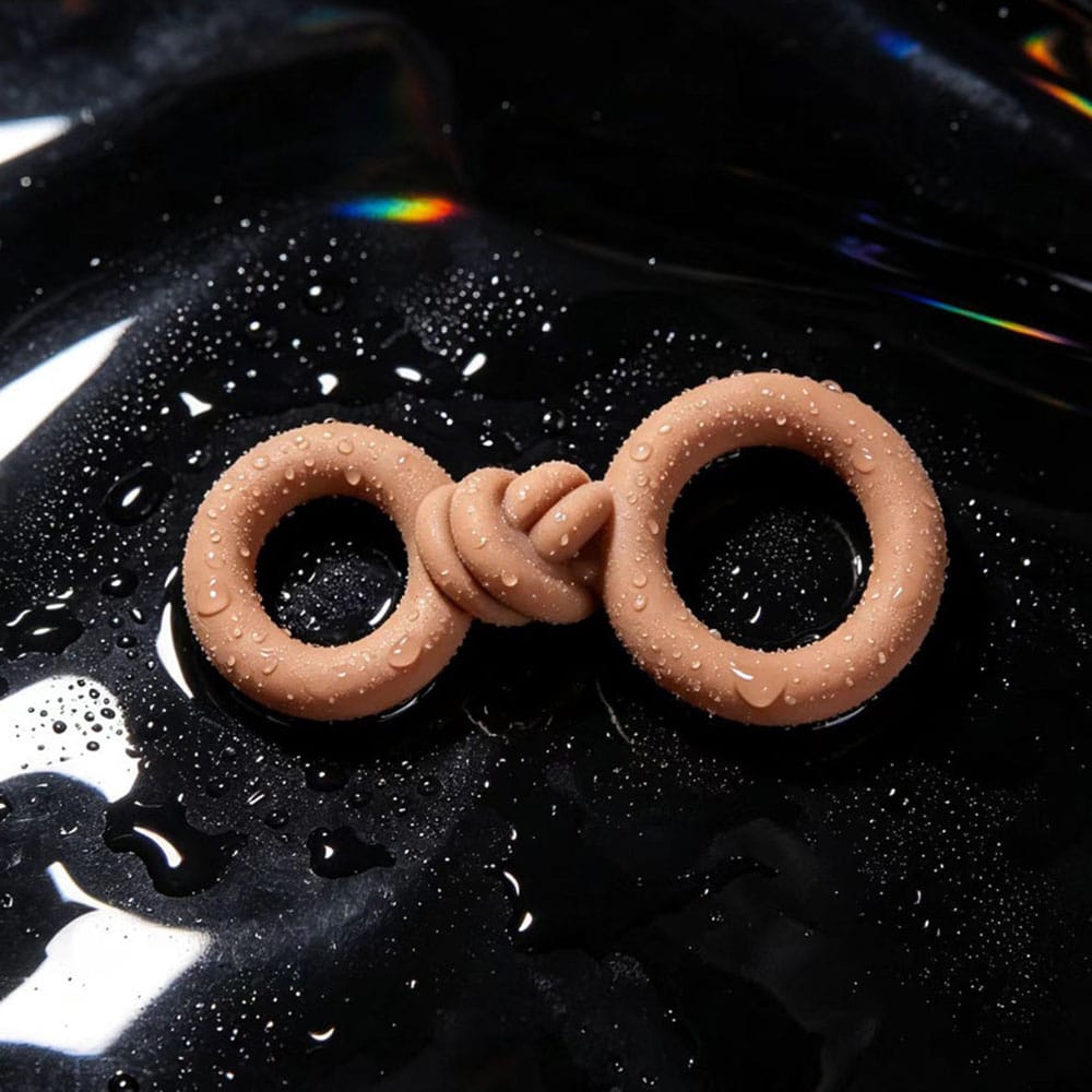 Maia COOPER - Caramel - Caramel Cock & Balls Rings