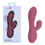 Maia SEDONA - Purple 15.2 cm USB Rechargeable Dual Vibrator
