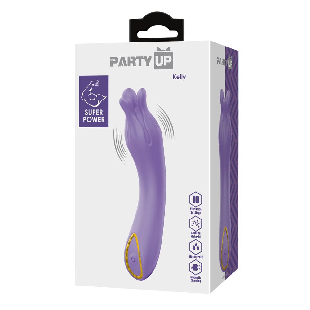 Party Up KELLY - Purple - Purple 13.7 cm USB Rechargeable Vibrator