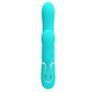 Party Up PAUL Rolling Beads Vibrator - Teal - Teal 22.6 cm USB Rechargeable Thrusting Rabbit Vibrator