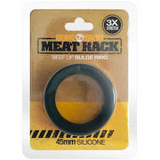 Boneyard Meat Rack Beef Up Bulge Ring Black - Black 45 mm Silicone Cock Ring