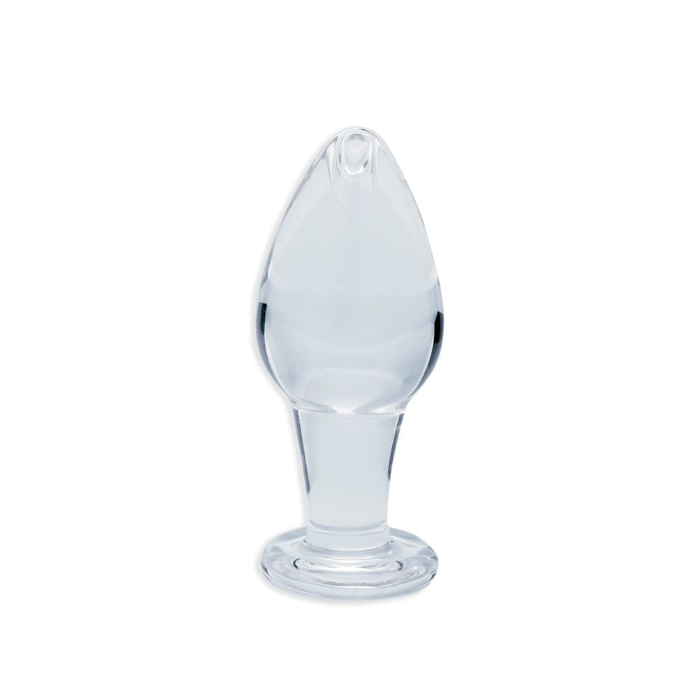 Clarity - Utopian Bud - Clear 8.9 cm Glass Butt Plug