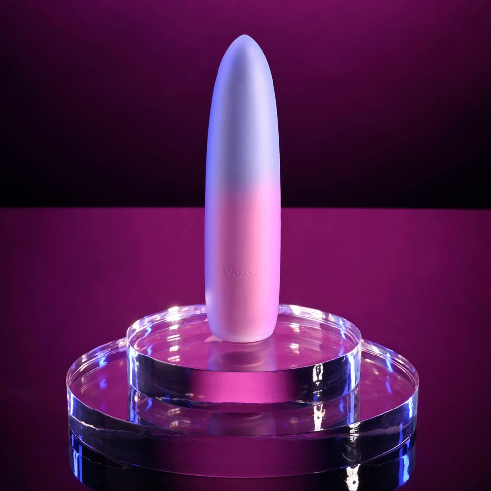 Evolved PARADISE BULLET - Pink/Purple 10.2 cm USB Rechargeable Bullet