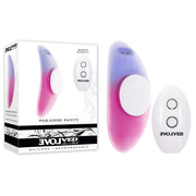 Evolved PARADISE PANTY - Pink/Purple USB Rechargeable Panty Vibrator with Remote Control
