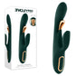 Evolved GOLDEN GODDESS - Green USB Rechargeable Rabbit Vibrator with G-Spot Flicker