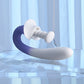 Evolved SPRING LOADED - White/Purple 23 cm USB Rechargeable Multi-Tapping Vibrator