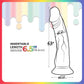 Jellido 16.5cm Dildo - Clear Coloured 16.5 cm Dildo