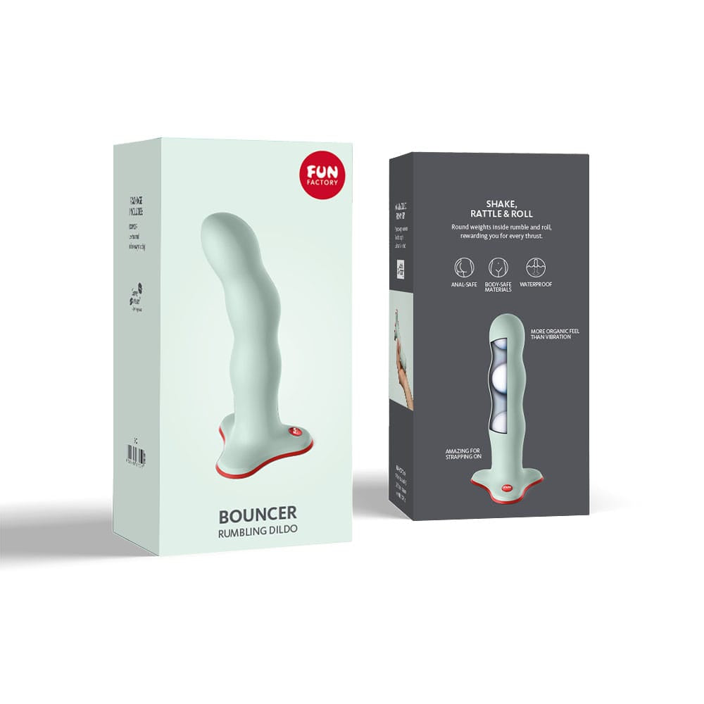 Fun Factory BOUNCER sage green - Sage Green 18.5 cm Dildo