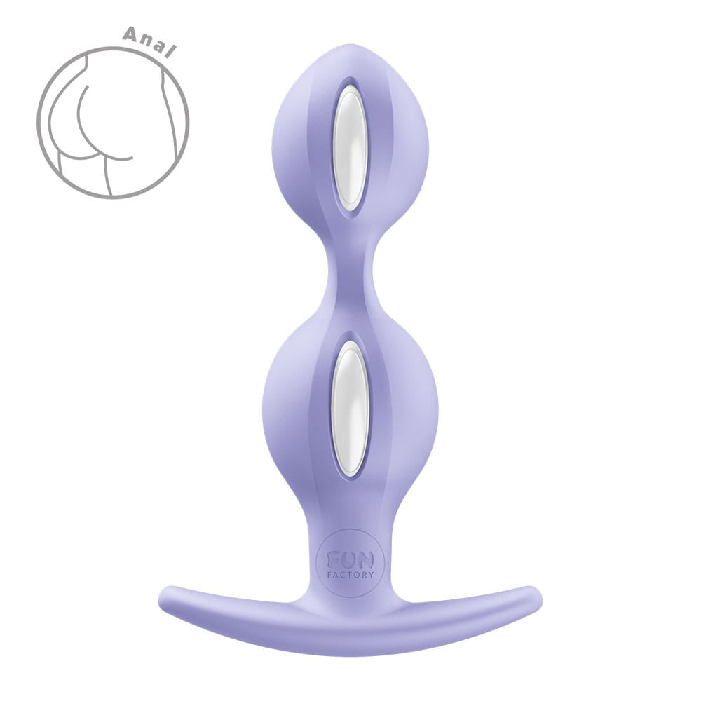 Fun Factory B BALLS DUO Purple - Purple 13 cm Weighted Kegel Balls