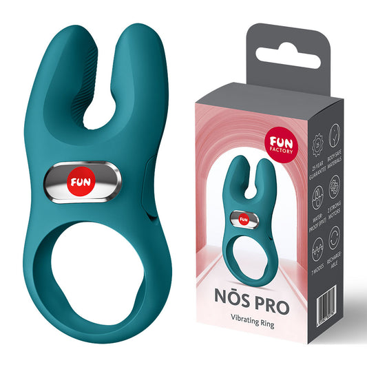 Fun Factory NOS PRO Bottle Green - Bottle Green USB-C Rechargeable Vibrating Cock Ring
