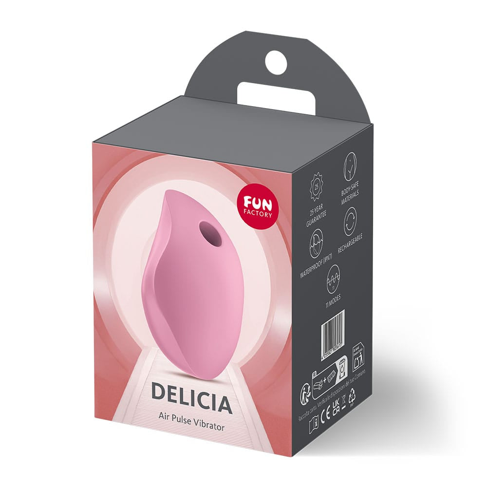 Fun Factory DELICIA Rose - Rose Pink USB Rechargeable Air Pulse Stimulator