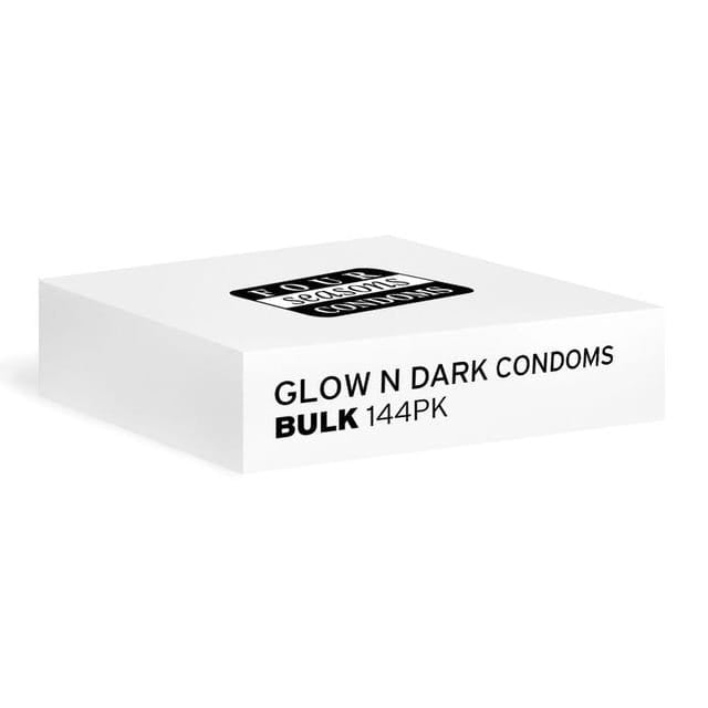 Four Seasons Glow N Dark Condoms - Bulk Box of 144