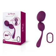 Lust Rhapsody Impulsing Ball - Purple USB Rechargeable Impulsing Kegel Balls with Wireless Remote