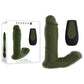 Gender X THE HUNK - Green 15.2 cm USB Rechargeable Thrusting Vibrator with Remote