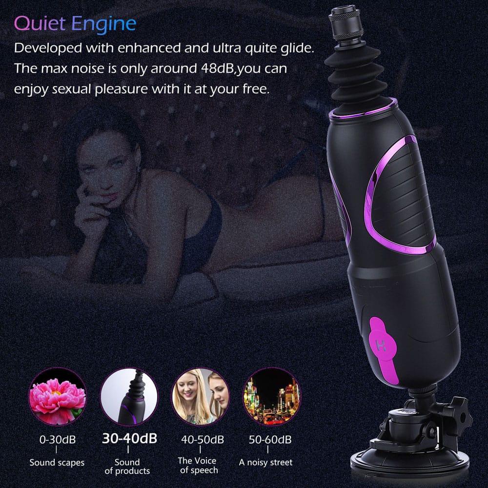 Hismith Pro Traveler 2.0 - Mains Powered Portable Sex Machine with App Control and Remote