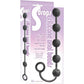 S-Drops Silicone Anal Beads - Black Anal Beads