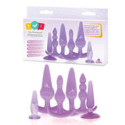 Try-Curious Anal Plug Kit - Purple Anal Kit - Set of 6