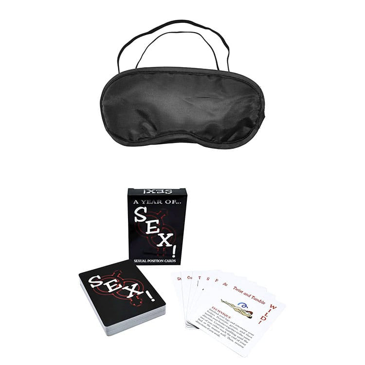 Adam & Eve MIDNIGHT MOODS COLLECTION - Black Couples Bondage Kit - Set of 10 Pieces